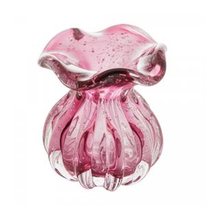 Vaso de Vidro Italy Pink 10cm x 11cm - Lyor
