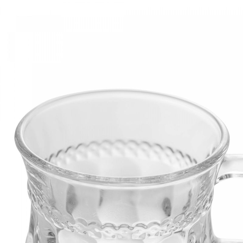 Taca-de-Cappuccino-de-Cristal-com-Alca-e-Pe-Diamante-142ml-Lyor