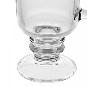 Conjunto 6 Taças de Cappuccino de Vidro com Pé 250ml - Lyor