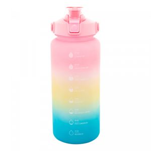 Garrafa Squeeze de Policarbonato com Alça Porta Celular e Cartelas de Adesivos Tie Dye 2L - Lyor