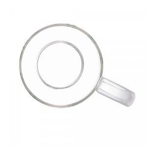 Caneca de Vidro Borossilicato Resistente ao Calor com Pires de Bambu Suculenta 330ml - Lyor