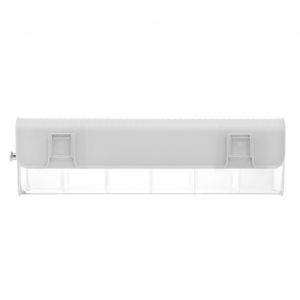 Gaveta Organizadora de Poliestireno com Divisórias AutoAdesiva My Box Cinza 36,5cm x 8cm x 10,5cm -Lyor