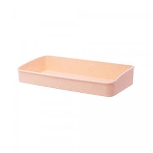 Conjunto 3 Porta Temperos de Bambu e PP com Colher e Bandeja Lines Rosa 10cm x 18cm x 7cm - Lyor