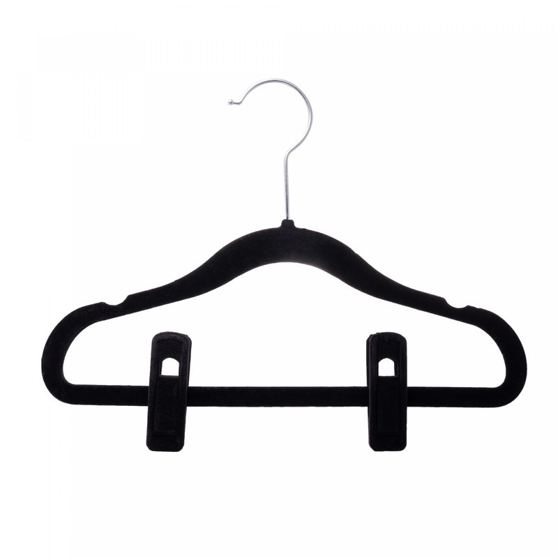 Conjunto-10-Clipes-de-Plastico-Aveludado-para-Cabide-Preto-7cm-x-2cm-x-3cm-Lyor