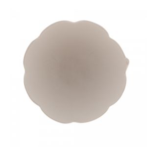 Centro de Mesa de Cerâmica Banana Leaf Branco 13cm x 7cm - Lyor