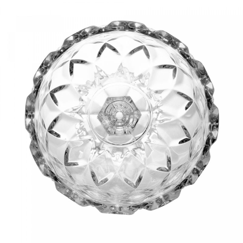 Centro-de-Mesa-Decorativo-de-Cristal-com-Pe-Deli-Diamond-245cm-x-24cm-Lyor