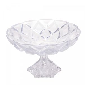 Centro de Mesa de Cristal Deli Diamond 32,5cm x 19,5cm - Lyor
