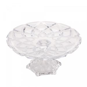 Prato para Bolo de Cristal Deli Diamond 30,5cm x 14,5cm - Lyor