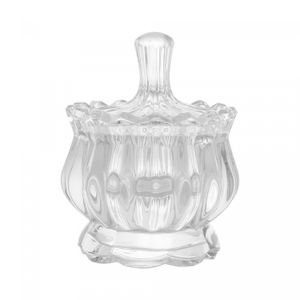 Potiche de Cristal com Pé Pumpkin 8,5cm x 11cm - Lyor