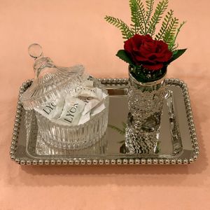 Suporte Multiuso de Zamac Niquelado Crystal 5cm x 5cm x 9,5cm - Lyor