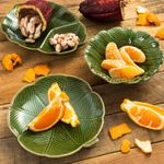 Centro-de-Mesa-Decorativo-de-Ceramica-Banana-Leaf-Verde-115cm-x-10cm-x-45cm-Lyor