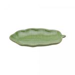Folha-Decorativa-de-Ceramica-Banana-Leaf-Verde-16cm-x-9cm-x-2cm-Lyor