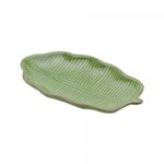 Folha-Decorativa-de-Ceramica-Banana-Leaf-Verde-16cm-x-9cm-x-2cm-Lyor