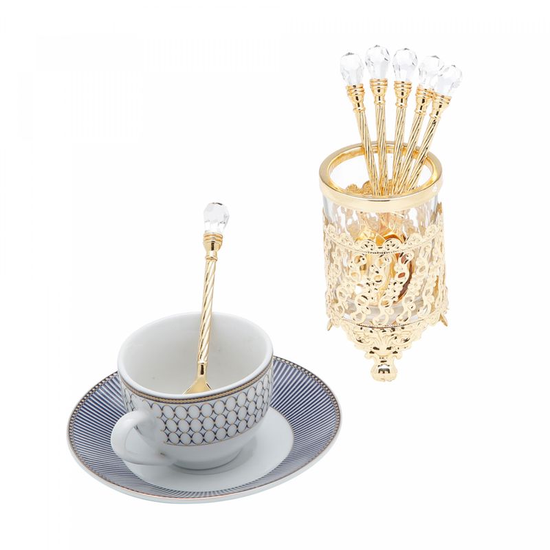 Conjunto-6-Colheres-de-Zamac-com-Suporte-Dourada-14cm-Lyor