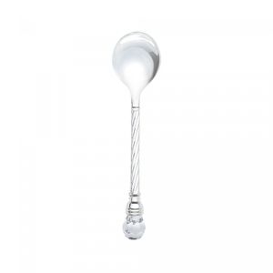 Conjunto 6 Colheres de Café de Zamac Niquelado Crystal 11cm - Lyor