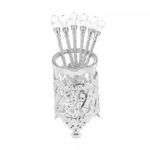 Conjunto-6-Colheres-de-Zamac-com-Suporte-Niquelado-Crystal-14cm-Lyor