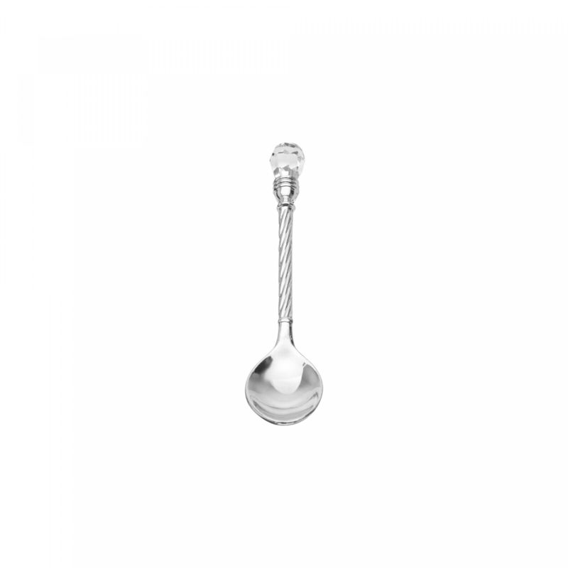 Conjunto-6-Colheres-de-Zamac-com-Suporte-Niquelado-Crystal-14cm-Lyor