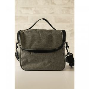 Bolsa Térmica de Poliéster Easy Life Cinza 22cm x 20cm x 16cm - Lyor