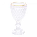 Taca-de-Licor-de-Vidro-com-Fio-de-Ouro-Bico-de-Abacaxi-60ml-Lyor