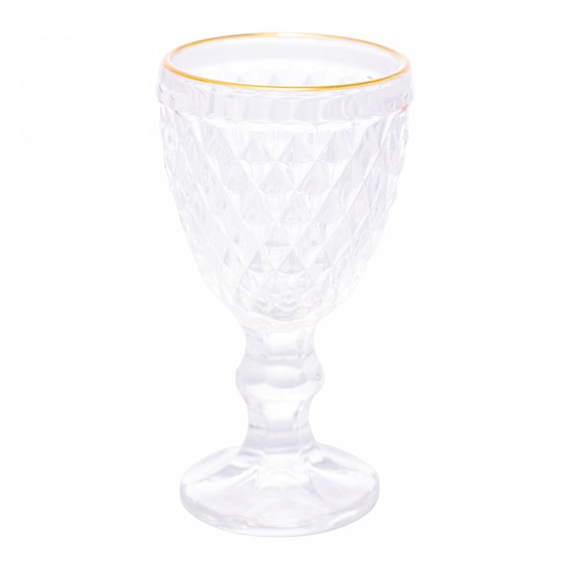 Taca-de-Licor-de-Vidro-com-Fio-de-Ouro-Bico-de-Abacaxi-60ml-Lyor