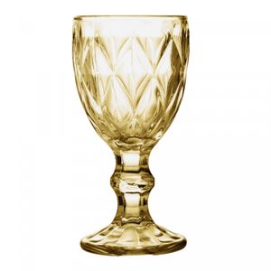 Taça de Licor de Vidro Âmbar Metalizado Diamond 60ml - Lyor