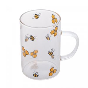 Caneca de Vidro Borossilicato Resistente ao Calor Bee 280ml - Lyor