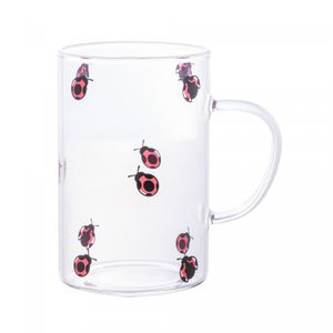 Caneca de Vidro Borossilicato Resistente ao Calor Ladybug 280ml - Lyor