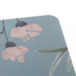 Lugar Americano de Plástico Flores e Folhas 43,5cm x 28,5cm - Lyor