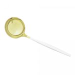 Concha-de-Aco-Inox-Opera-Champanhe-Branca-24cm-Lyor