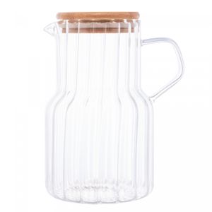 Jarra de Vidro Borossilicato com Tampa de Bambu Classic 1,125L - Lyor