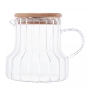 Jarra de Vidro Borossilicato com Tampa de Bambu Classic 620ml - Lyor