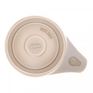 Caneca Mixer de Aço Inox com Tampa Branca 440ml - Lyor
