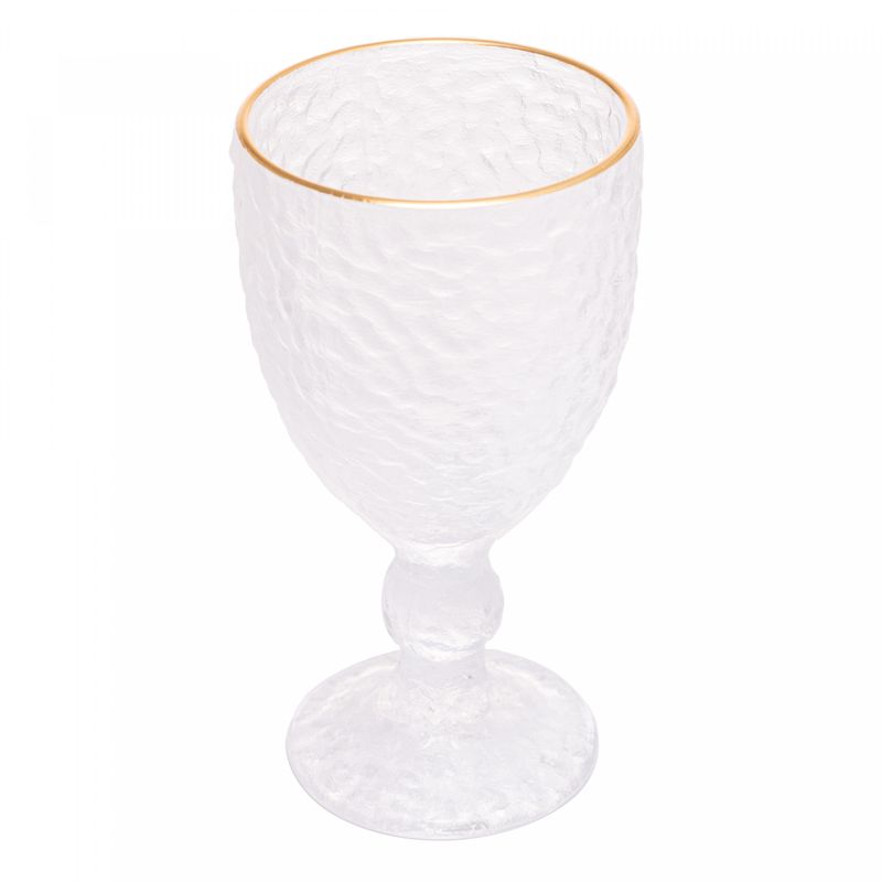 Taca-para-Agua-de-Cristal-Martelado-com-Fio-de-Ouro-Petra-320ml-Lyor