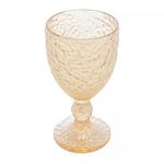 Taca-para-Agua-de-Cristal-Martelado-Petra-Ambar-Metalizado-320ml-Lyor