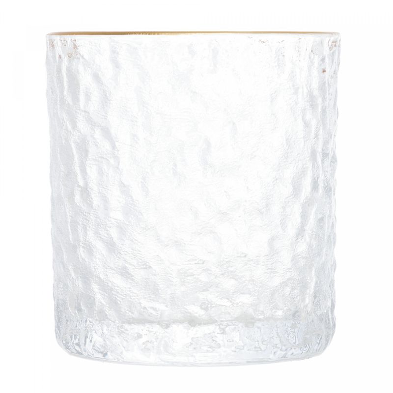 Copo-para-Whisky-de-Cristal-Martelado-com-Fio-de-Ouro-Petra-340ml-Lyor