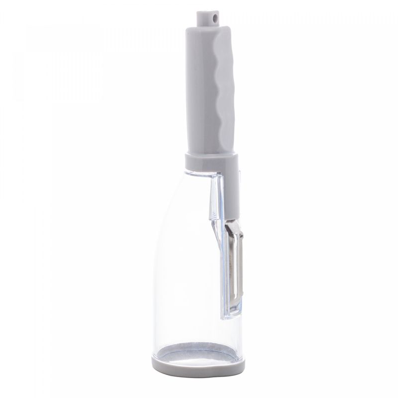 Descascador-de-Vegetais-de-Plastico-e-Aco-Inox-com-Dispenser-Cinza-6cm-x-5cm-x-20cm-Lyor