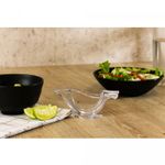 Prato-Retangular-de-Melamina-com-Molheira-Toquio-Preto-19cm-x-125cm-x-3cm-Lyor
