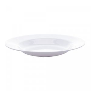 Prato Fundo de Melamina Basic Branco 25,5cm x 3cm - Lyor