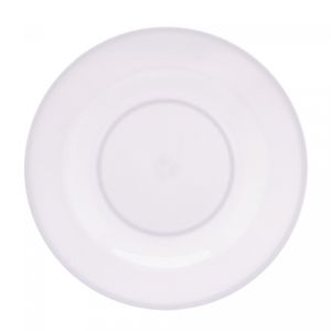 Prato para Sobremesa de Melamina Basic Branco 18cm - Lyor