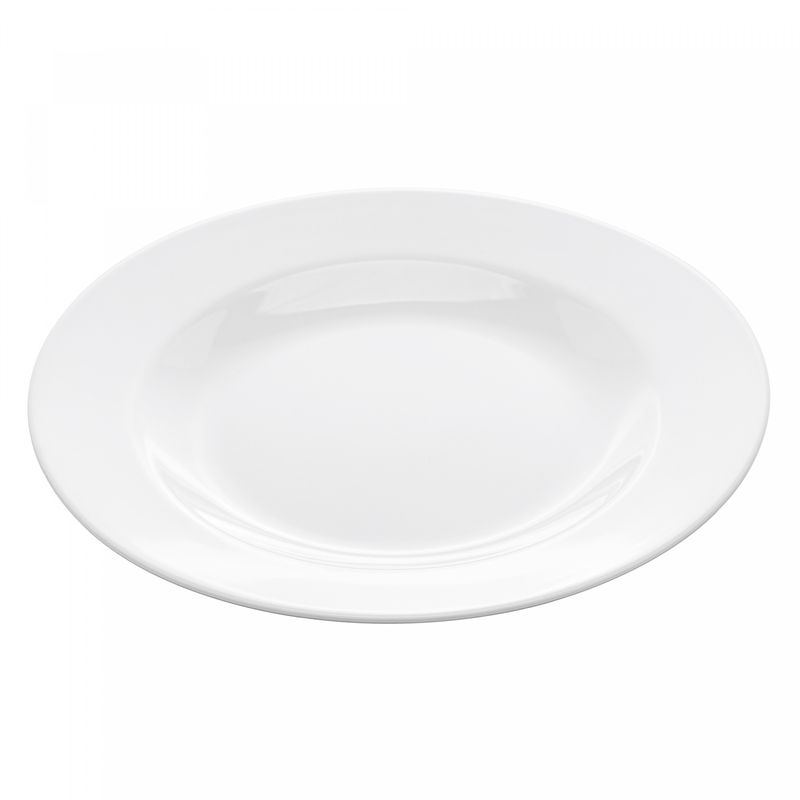 Prato-para-Sobremesa-de-Melamina-Basic-Branco-18cm-Lyor