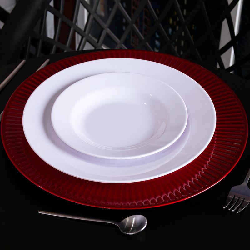 Prato-para-Sobremesa-de-Melamina-Basic-Branco-18cm-Lyor