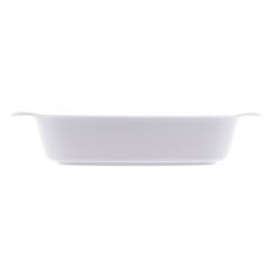 Travessa Oval de Melamina Milão Branca 32cm x 18cm x 6cm - Lyor