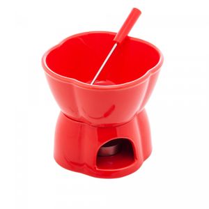 Aparelho de Fondue 4 Peças Alpes Vermelho 400ml - Lyor