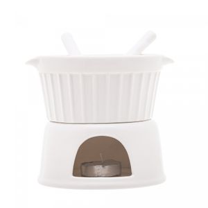 Aparelho de Fondue 4 Peças Classic Branco 400ml - Lyor