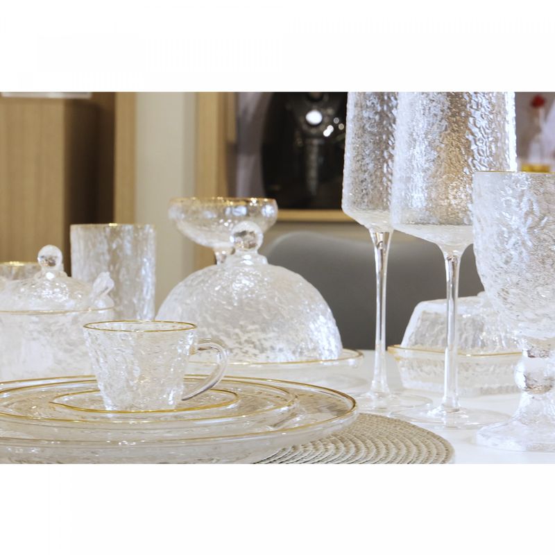 Manteigueira-de-Cristal-Martelado-com-Tampa-e-Fio-de-Ouro-Petra-17cm-x-105cm-x-10cm-Lyor