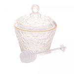 Meleira-de-Cristal-Martelado-com-Colher-e-Tampa-com-Fio-de-Ouro-Petra-10cm-Lyor