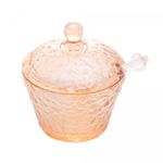 Meleira-de-Cristal-Martelado-com-Colher-e-Tampa-Petra-Ambar-Metalizado-10cm-Lyor