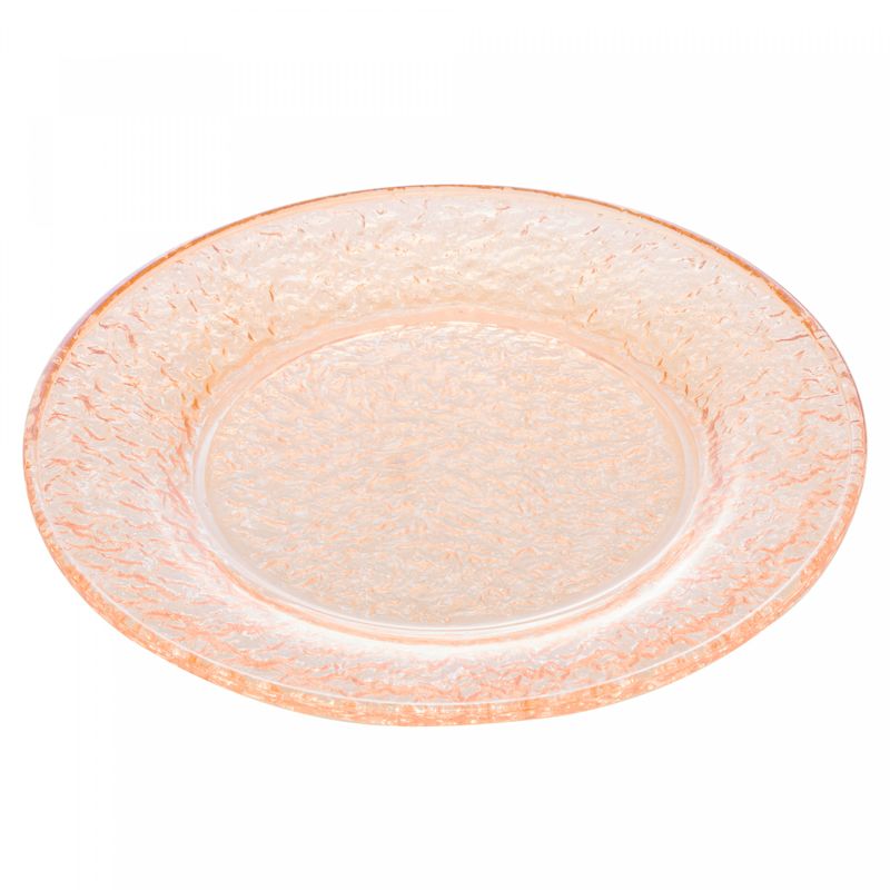 Prato-Raso-de-Cristal-Martelado-Petra-Ambar-Metalizado-28cm-Lyor