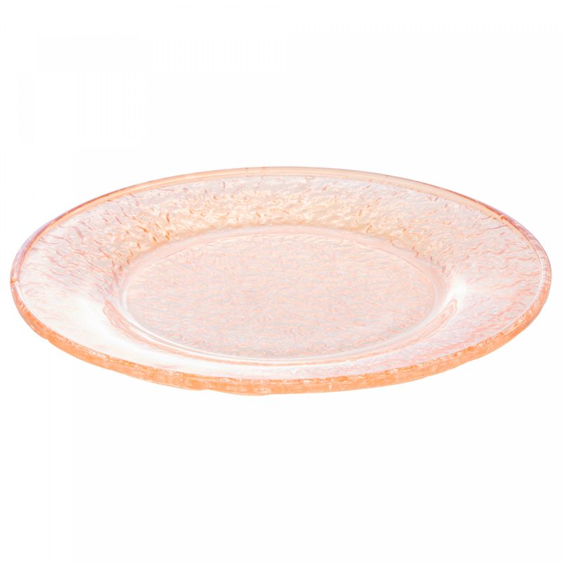 Prato-Raso-de-Cristal-Martelado-Petra-Ambar-Metalizado-28cm-Lyor