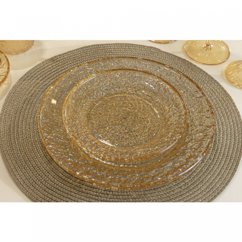 Prato-Raso-de-Cristal-Martelado-Petra-Ambar-Metalizado-28cm-Lyor